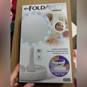 Vanity Mirror with LED Lights - White